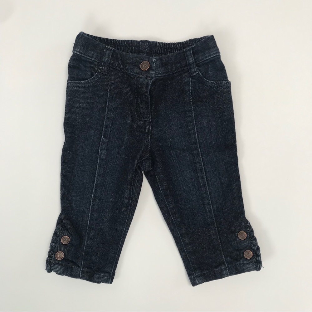 Janie and Jack button bottom jeans, 6-12 months